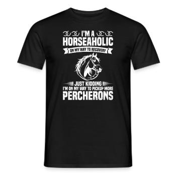 Ich Bin Ein Heiterehältig Auf Meinem Weg Zur - Männer T-Shirt - Schwarz - Vorne - AI Model Male 178 light (178cm)