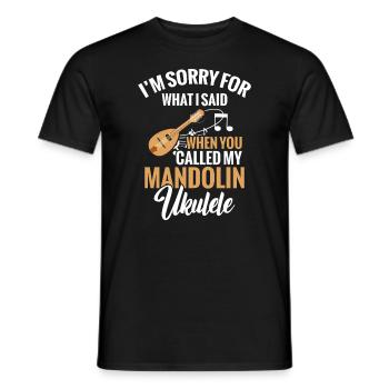 Je suis désolé pour ce que j’ai dit quand - T-shirt homme - noir - Devant - AI Model Male 178 light (178cm)