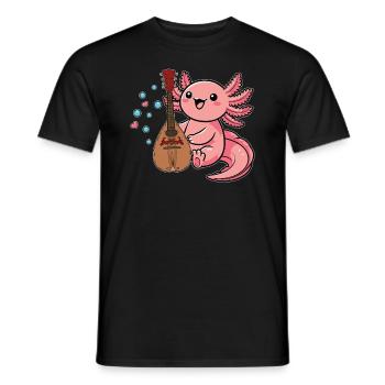 Mandolin, because normal guitars are boring - Men's T-Shirt - black - Front - AI Model Male 178 light (178cm)