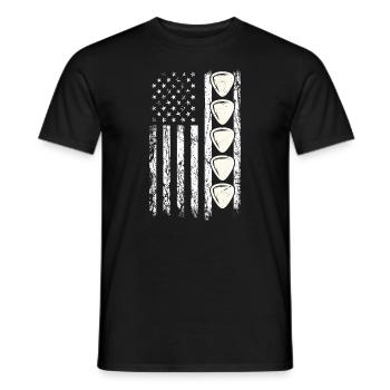 Mandolin, because normal guitars are boring - Men's T-Shirt - black - Front - AI Model Male 178 light (178cm)