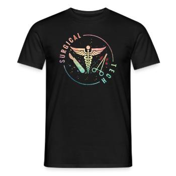 Chirurgische Technologie Ich Bringe Viel Auf Den - Männer T-Shirt - Schwarz - Vorne - AI Model Male 178 light (178cm)