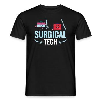 Chirurgische Technologie Ich Bringe Viel Auf Den - Männer T-Shirt - Schwarz - Vorne - AI Model Male 178 light (178cm)