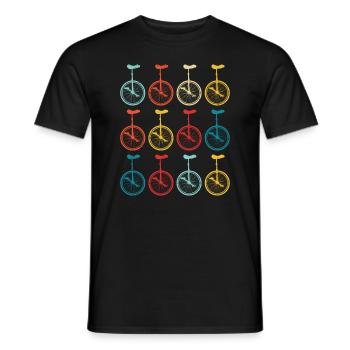 Ce gars adore les monocycles - T-shirt homme - noir - Devant - AI Model Male 178 light (178cm)
