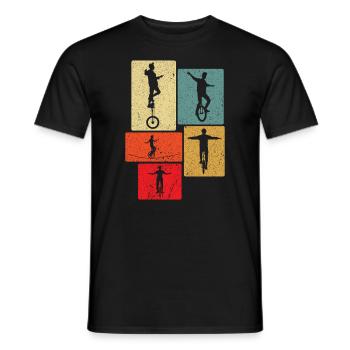 Ce gars adore les monocycles - T-shirt homme - noir - Devant - AI Model Male 178 light (178cm)