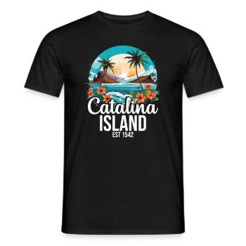 Catalina Island Birthday Crew - Männer T-Shirt - Schwarz - Vorne - AI Model Male 178 light (178cm)