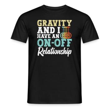 La Gravity l’a rappelé, mais je suis toujours - T-shirt homme - noir - Devant - AI Model Male 178 light (178cm)