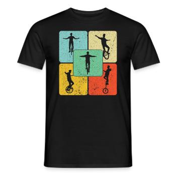 Ce gars adore les monocycles - T-shirt homme - noir - Devant - AI Model Male 178 light (178cm)