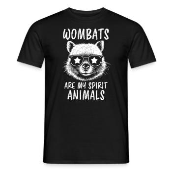 Wombat Spruch Australien Lustiges Wombats Geschenk - Männer T-Shirt - Schwarz - Vorne - AI Model Male 178 light (178cm)
