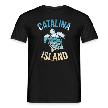 Catalina Island California Est 1542 Tortoise - Männer T-Shirt - Schwarz - Vorne - AI Model Male 178 light (178cm)