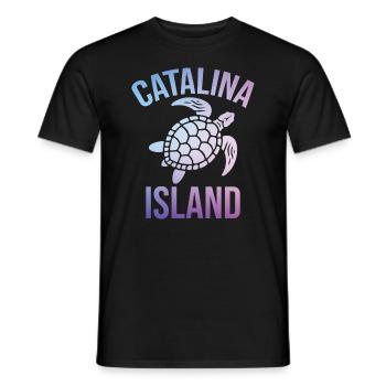 Catalina Island California Est 1542 Tortoise - Männer T-Shirt - Schwarz - Vorne - AI Model Male 178 light (178cm)