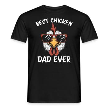 Poulet Disant Coq Fermier Drôle Poulet Cadeau - T-shirt homme - noir - Devant - AI Model Male 178 light (178cm)