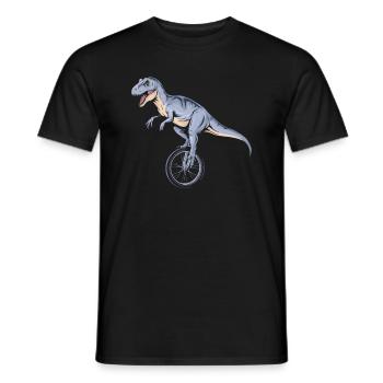 Ce gars adore les monocycles Dino - T-shirt homme - noir - Devant - AI Model Male 178 light (178cm)
