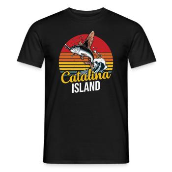 Catalina Island California Dive - Männer T-Shirt - Schwarz - Vorne - AI Model Male 178 light (178cm)