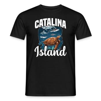 Catalina Island California Dive - Männer T-Shirt - Schwarz - Vorne - AI Model Male 178 light (178cm)