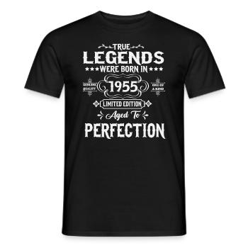 Des légendes sont nées en 1955 - T-shirt homme - noir - Devant - AI Model Male 178 light (178cm)