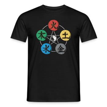 Attraper la chanson Fleur Perdre Go Et Deep - T-shirt homme - noir - Devant - AI Model Male 178 light (178cm)