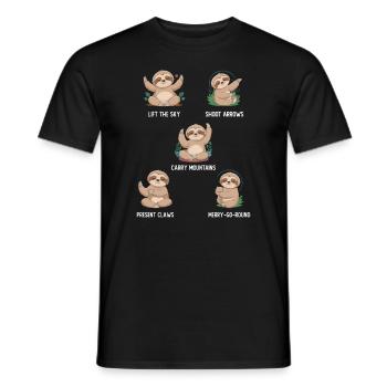 Catch Song Flower Losing Go And Deep - Men's T-Shirt - black - Front - AI Model Male 178 light (178cm)