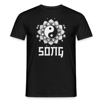 Catch Song Flower Losing Go And Deep - Men's T-Shirt - black - Front - AI Model Male 178 light (178cm)