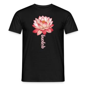 Catch Song Flower Losing Go And Deep - Men's T-Shirt - black - Front - AI Model Male 178 light (178cm)