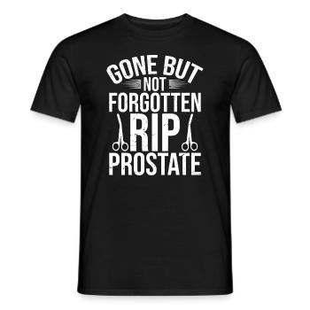 Vorbei, Aber Nicht Vergessener Rip Prostata - Männer T-Shirt - Schwarz - Vorne - AI Model Male 178 light (178cm)