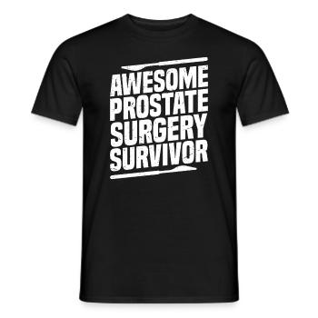 Fantastic Prostate Surgery Survivor - Men's T-Shirt - black - Front - AI Model Male 178 light (178cm)