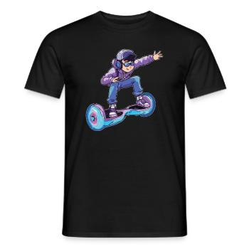 La vie est meilleure quand on est en hoverboard - T-shirt homme - noir - Devant - AI Model Male 178 light (178cm)