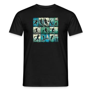 Ball Love Basketball Ist In Meiner Dna - Männer T-Shirt - Schwarz - Vorne - AI Model Male 178 light (178cm)