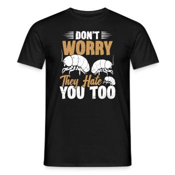 Sorgen Sie Sich Nicht, Dass Sie Dich Auch Hassen - Männer T-Shirt - Schwarz - Vorne - AI Model Male 178 light (178cm)