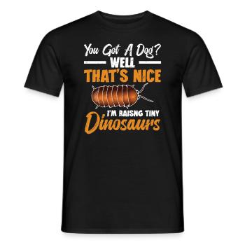 Avez-vous un chien ? Eh bien, c’est bien, je tire - T-shirt homme - noir - Devant - AI Model Male 178 light (178cm)