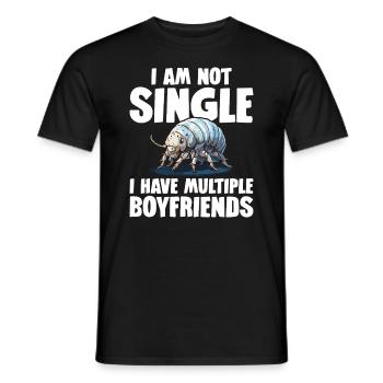 I'm not single I have several friends - Men's T-Shirt - black - Front - AI Model Male 178 light (178cm)