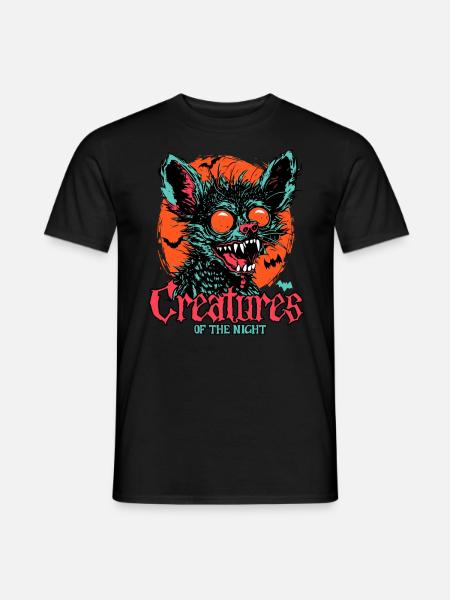 Horror - Creatures of the Night - Men's T-Shirt - black