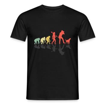 Dog Lover Photography Evolution Photographer Dogs - Men's T-Shirt - black - Front - AI Model Male 178 light (178cm)