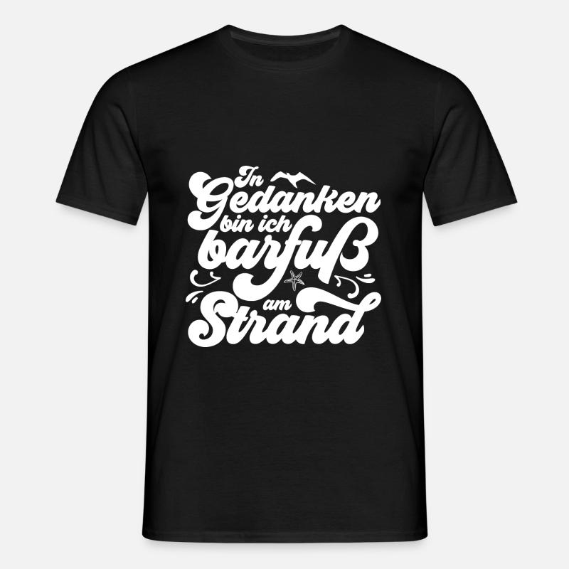 PLATTDEUTSCHER SPRUCH - Männer T-Shirt - Schwarz