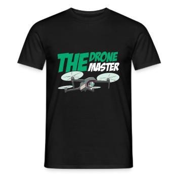 The Drone Master Drone Flying Quadcopter RC Pilot - Men's T-Shirt - black - Front - AI Model Male 178 light (178cm)