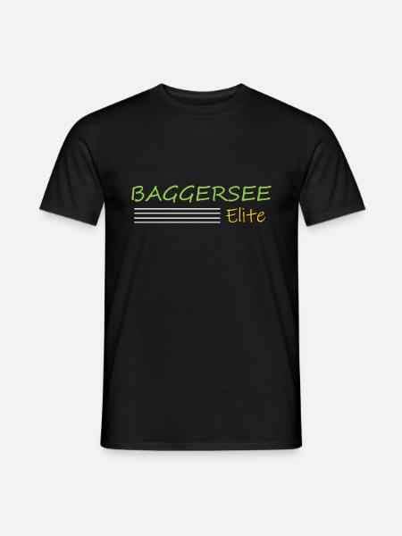 Baden am Baggersee - Männer T-Shirt - Schwarz