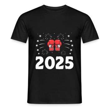 Nouvel An 2025 Boxer Sports Force Gym Athlète - T-shirt homme - noir - Devant - AI Model Male 178 light (178cm)