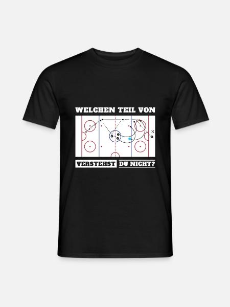 Eishockeyspiel Welchen Teil Von Eishockey Verstehs - Männer T-Shirt - Schwarz