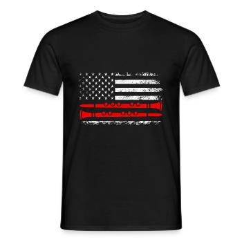 Oboist Oboe Basoonist Marching Band Instrumen - Männer T-Shirt - Schwarz - Vorne - AI Model Male 178 light (178cm)