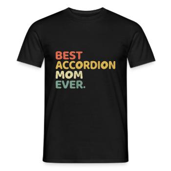 Meilleur Accordéon Maman Jamais Accordéons Accordéoniste Mu - T-shirt homme - noir - Devant - AI Model Male 178 light (178cm)