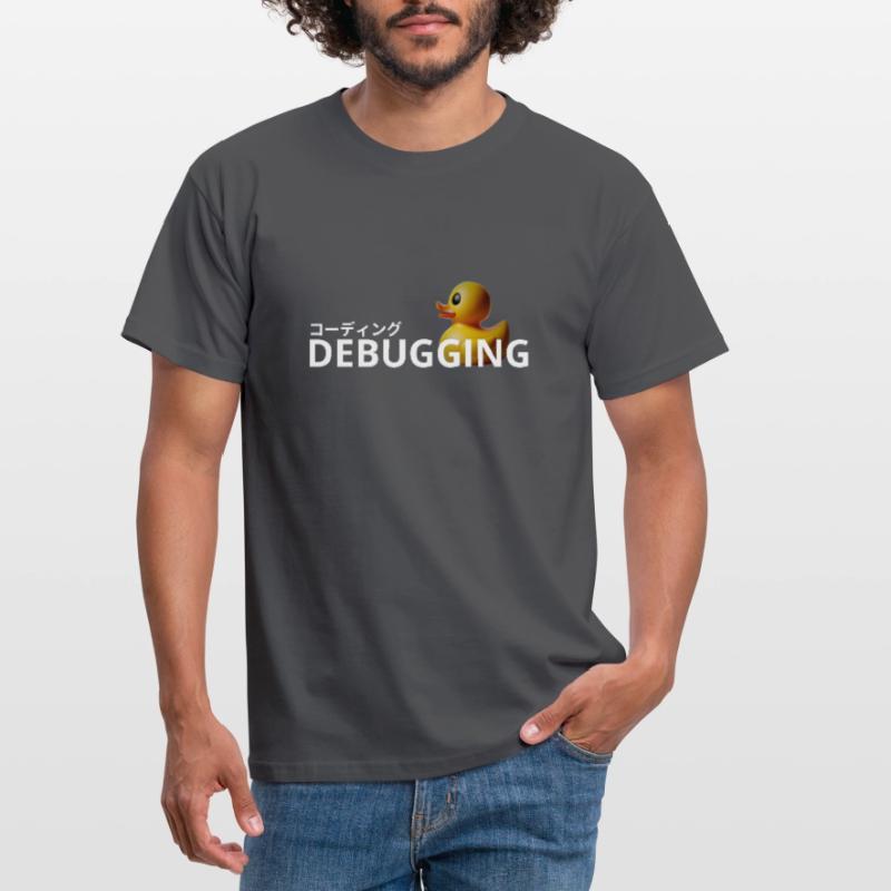LUZILLION CODER COUTURE, RUBBER DUCK DEBUGGING Men's T-Shirt