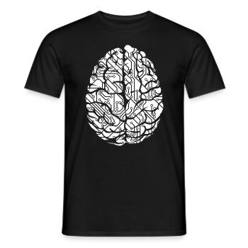 Platine Verbindungen Programmierer Informatik Baum - Männer T-Shirt - Schwarz - Vorne - AI Model Male 178 light (178cm)