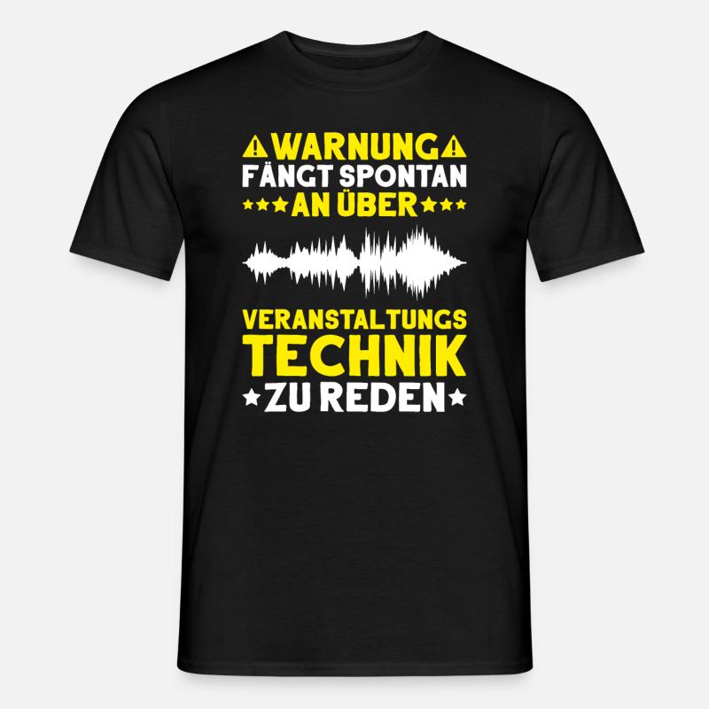 Veranstaltungstechniker Event Technician - Männer T-Shirt - Schwarz