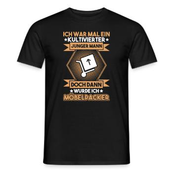 Möbelpacker Umzugsunternehmen Umzugshelfer Mover - Männer T-Shirt - Schwarz - Vorne - AI Model Male 178 light (178cm)
