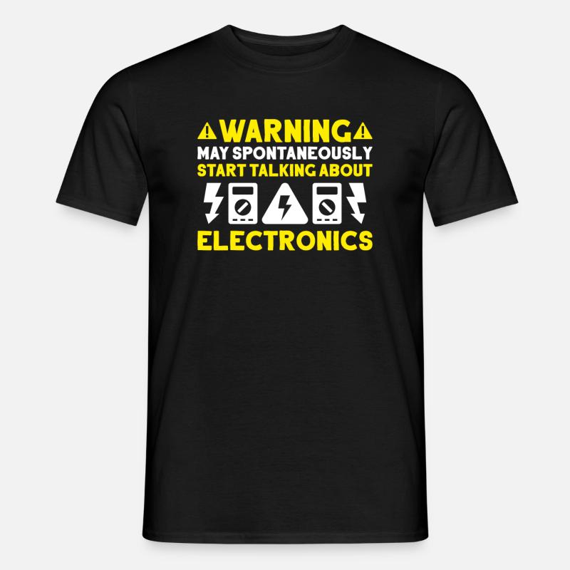 Electronics technician Electrician Lineman - Men’s T-shirt - black