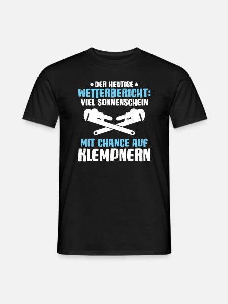 Anlagenmechaniker Klempner Plumber Sanitär Heizung - Männer T-Shirt - Schwarz