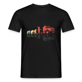 Trucker Evolution Conduire Papa Trucker Père Camion - T-shirt homme - noir - Devant - AI Model Male 178 light (178cm)