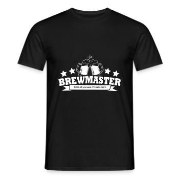 Brewmaster Drink All You Want I'll Make More Homeb - Männer T-Shirt - Schwarz - Vorne - AI Model Male 178 light (178cm)