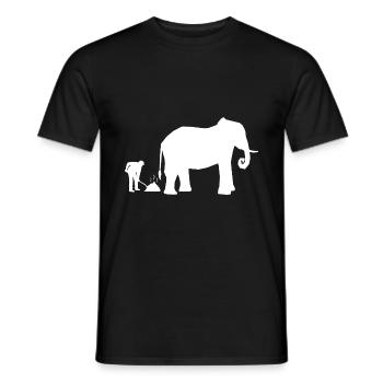 Retro Graphic Animal Keeper Zoo Keeper Animal Love - Männer T-Shirt - Schwarz - Vorne - AI Model Male 178 light (178cm)