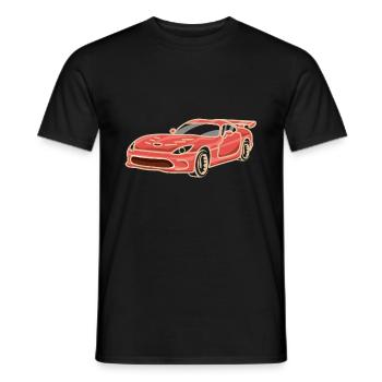Racing Car Kids - Men's T-Shirt - black - Front - AI Model Male 178 light (178cm)