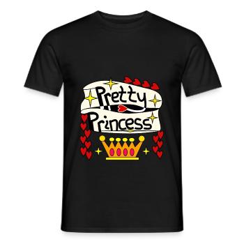 Jolie princesse - T-shirt homme - noir - Devant - AI Model Male 178 light (178cm)
